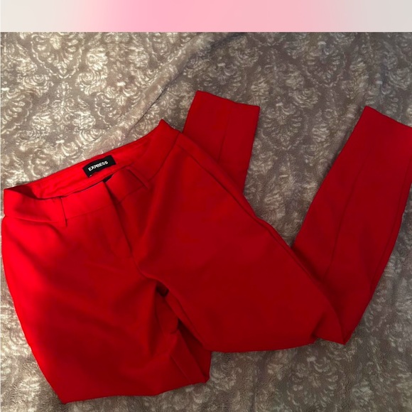 Express Red Pants - Picture 2 of 6